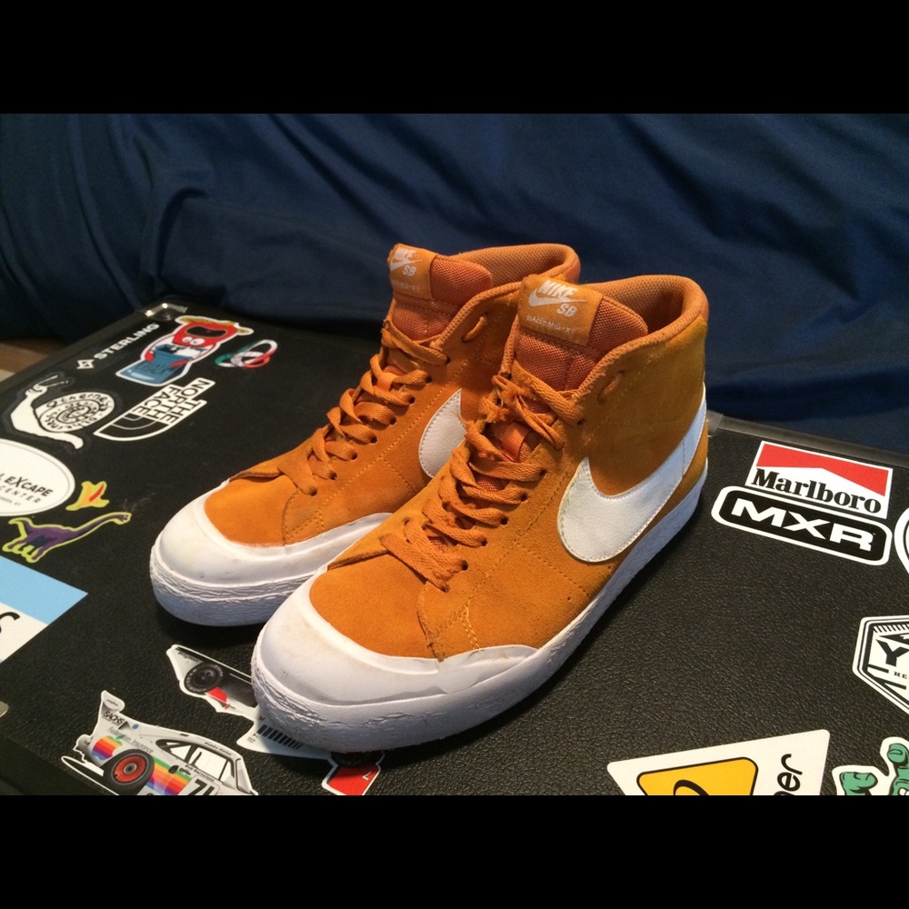 Nike Sb Blazer Mid-XT, Orange, size 8